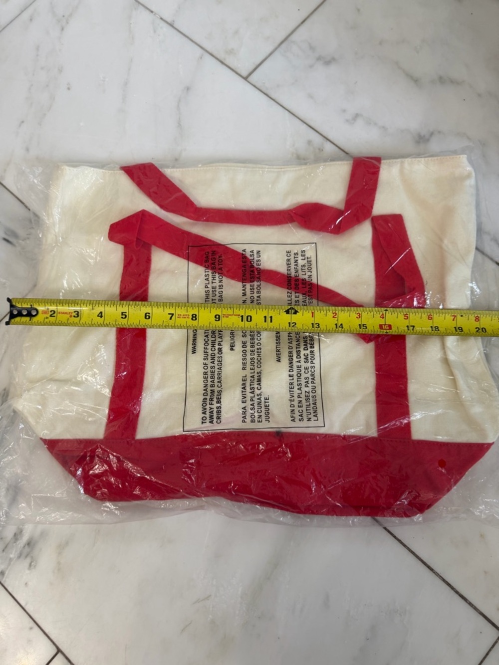 New in Bag Lego branded cream and red tote bag - Picture 4 of 4